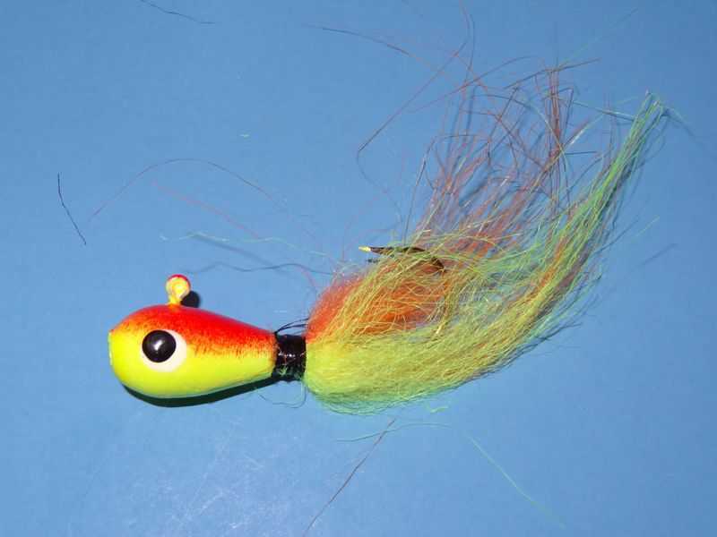 Orange and Chartreuse head, Orange and Chartreuse tail - 6554 - Taylor Jigs  - Captain Hooks